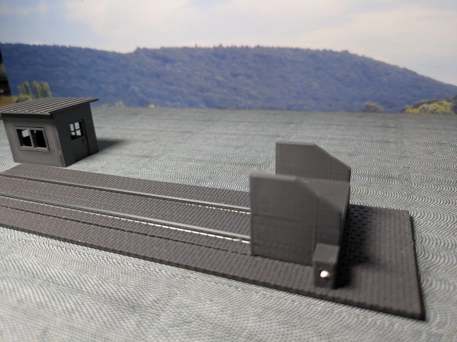 Waggonkippanlage mit Servoantrieb Bausatz Spur H0 1:87