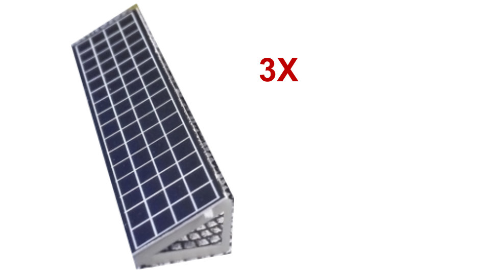 3 Solarmodule für Solarpark | Spur N 1:160 | Bausatz