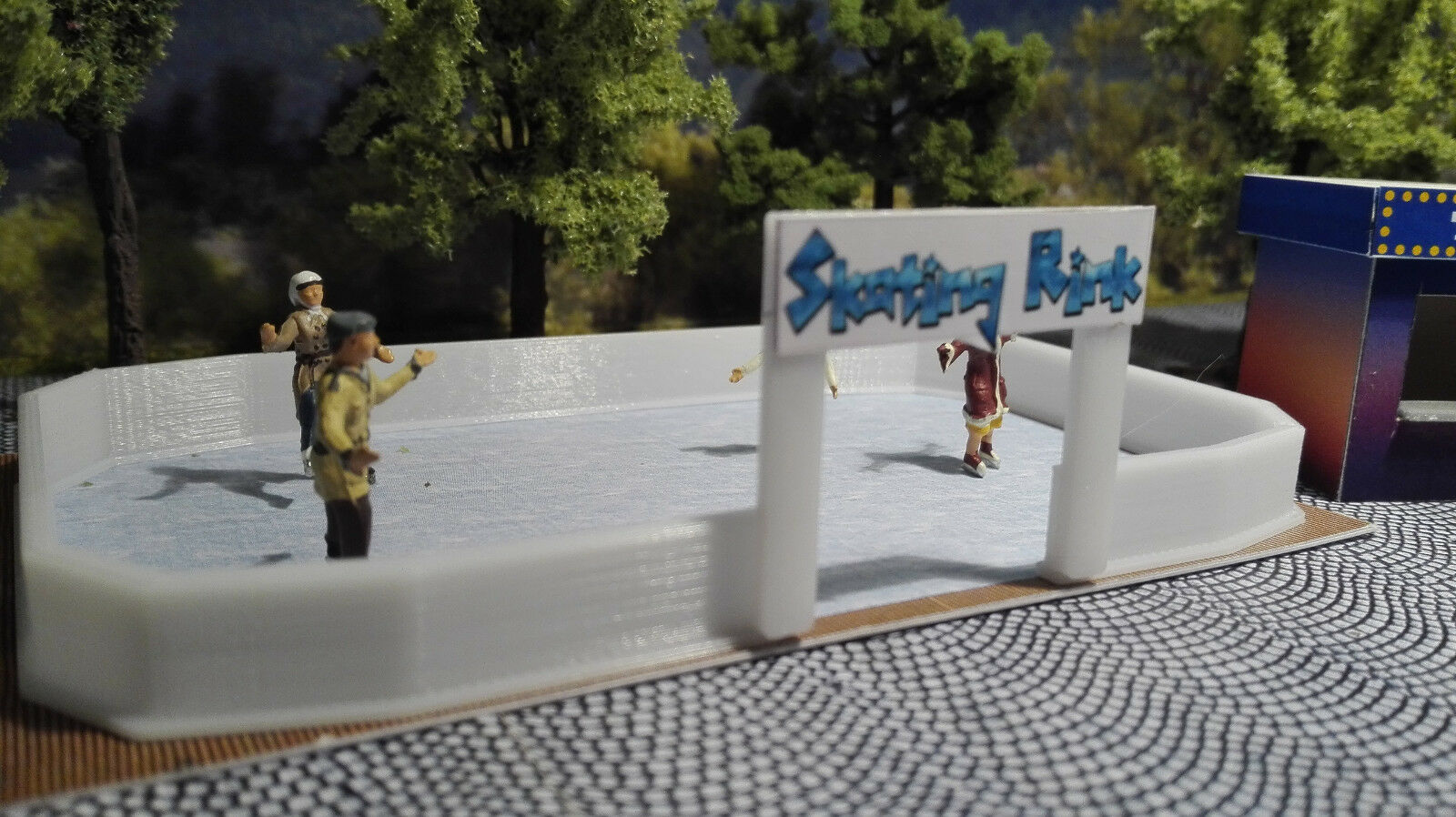 Skating Rink | H0 Scale 1:87 | Kit | Winter | Christmas