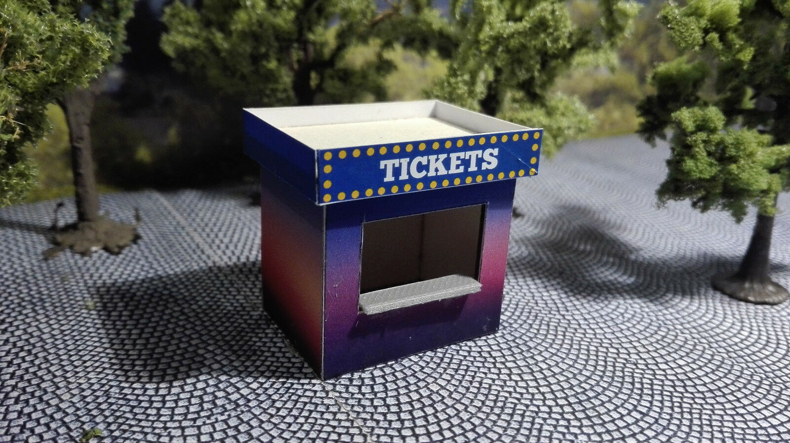 2 ticket house | Scale H0 1:87 | Lasercut Kit | funfair | Kirmeskasse