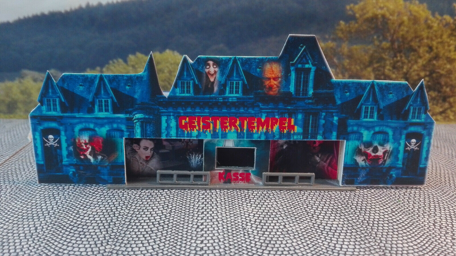 Geisterbahn mit Sound | LED Lichtshow | Kirmes | Rummel| Funktionsmodell 1:160