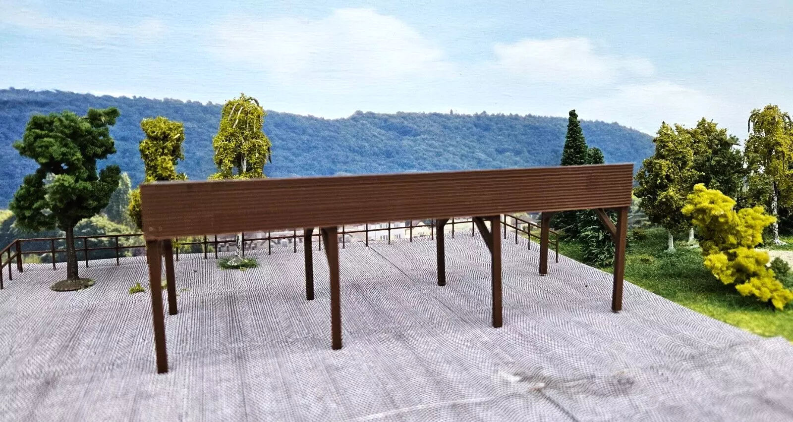 Carport für Baumaschinen | Spur H0 | 1:87 | Bausatz