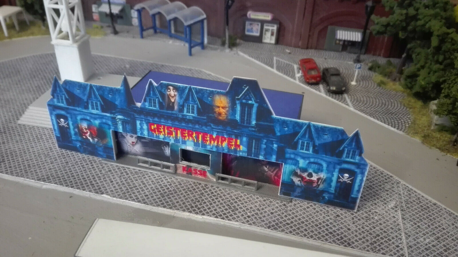 Geisterbahn mit Sound | LED Lichtshow | Kirmes | Rummel| Funktionsmodell 1:160