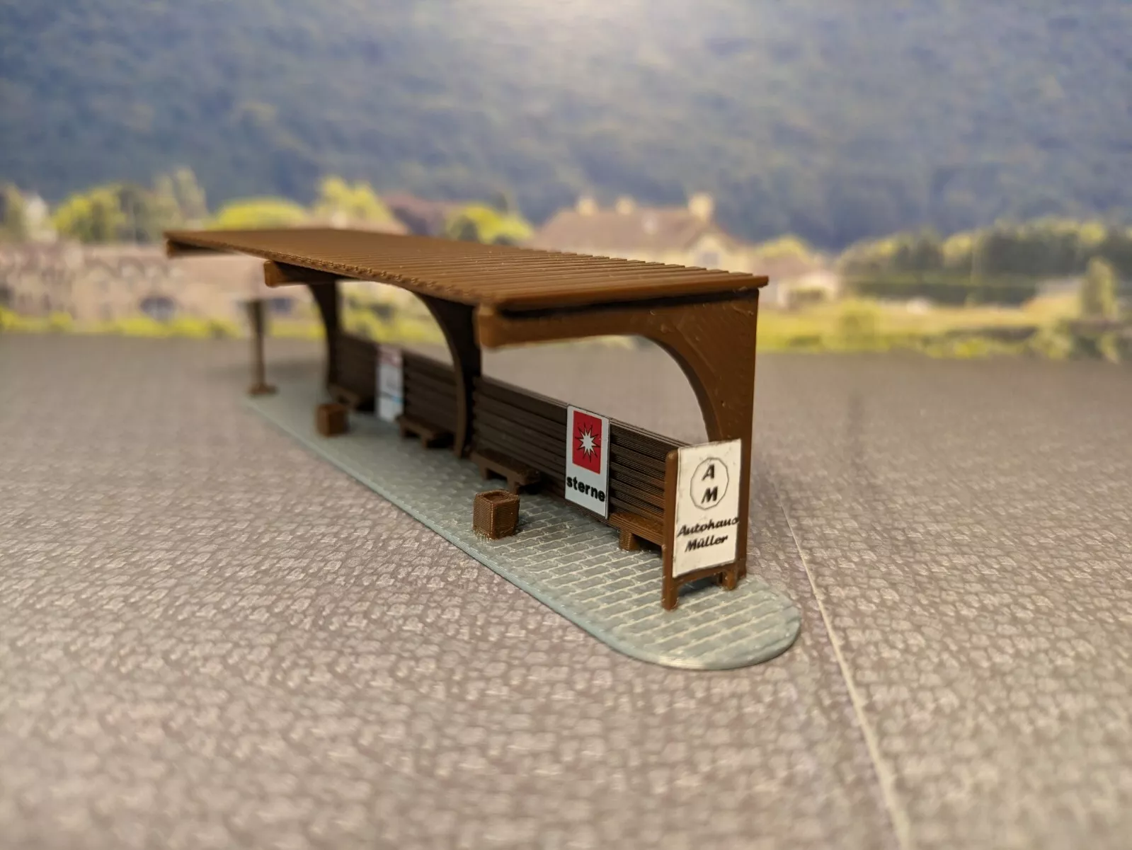 Busbahnhof | Spur N | Haltestelle Bausatz