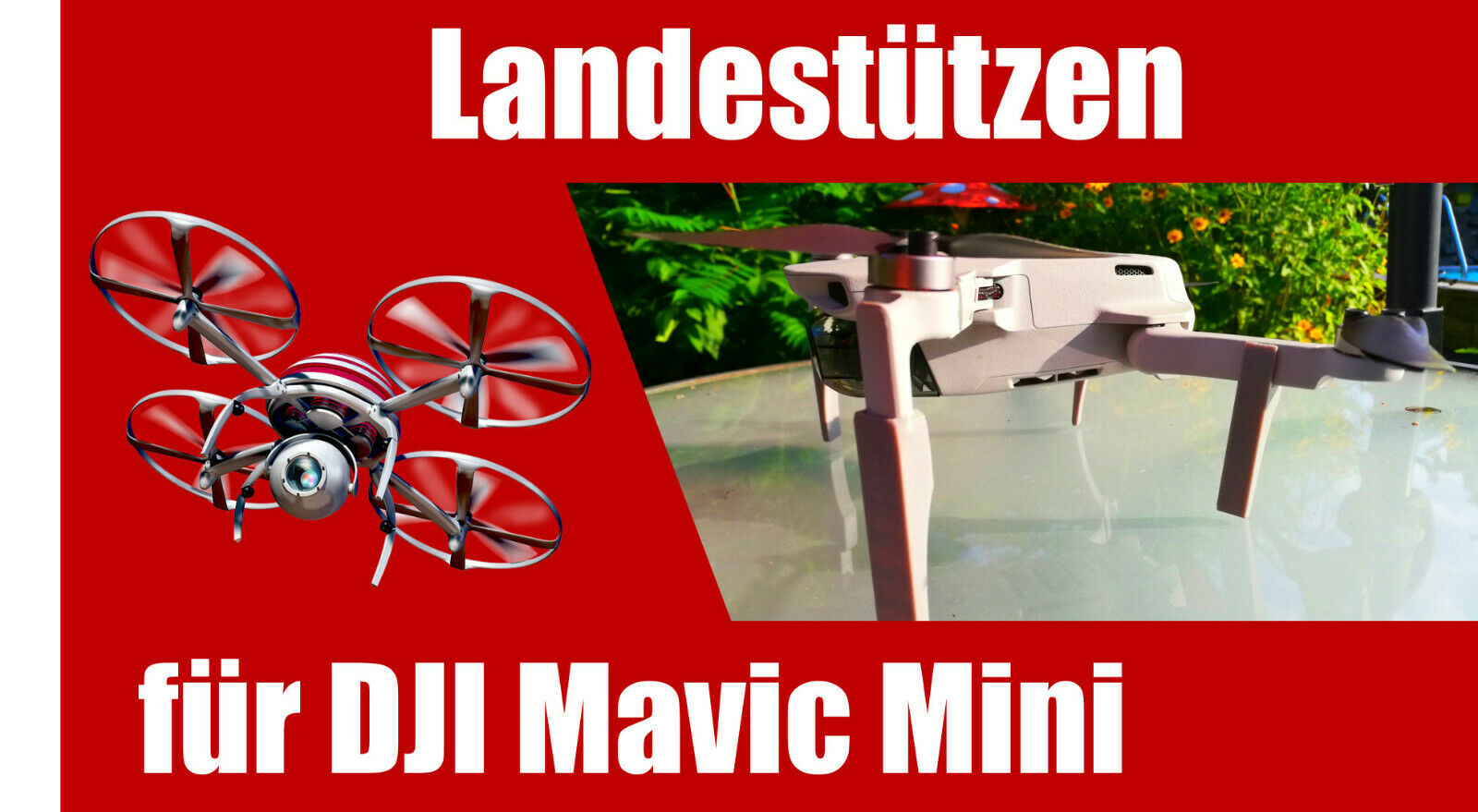Landestützen für DJI Mavic Mini - Landefüße für Drohne Fahrwerk