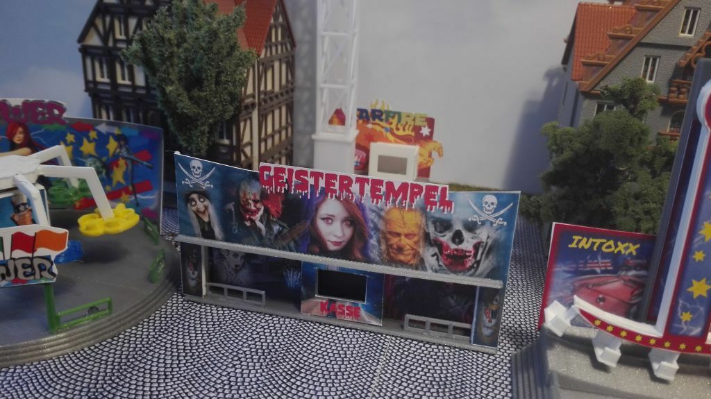 Geisterbahn mit Sound | LED Lichtshow | Kirmes | Rummel| Funktionsmodell | Spur H0