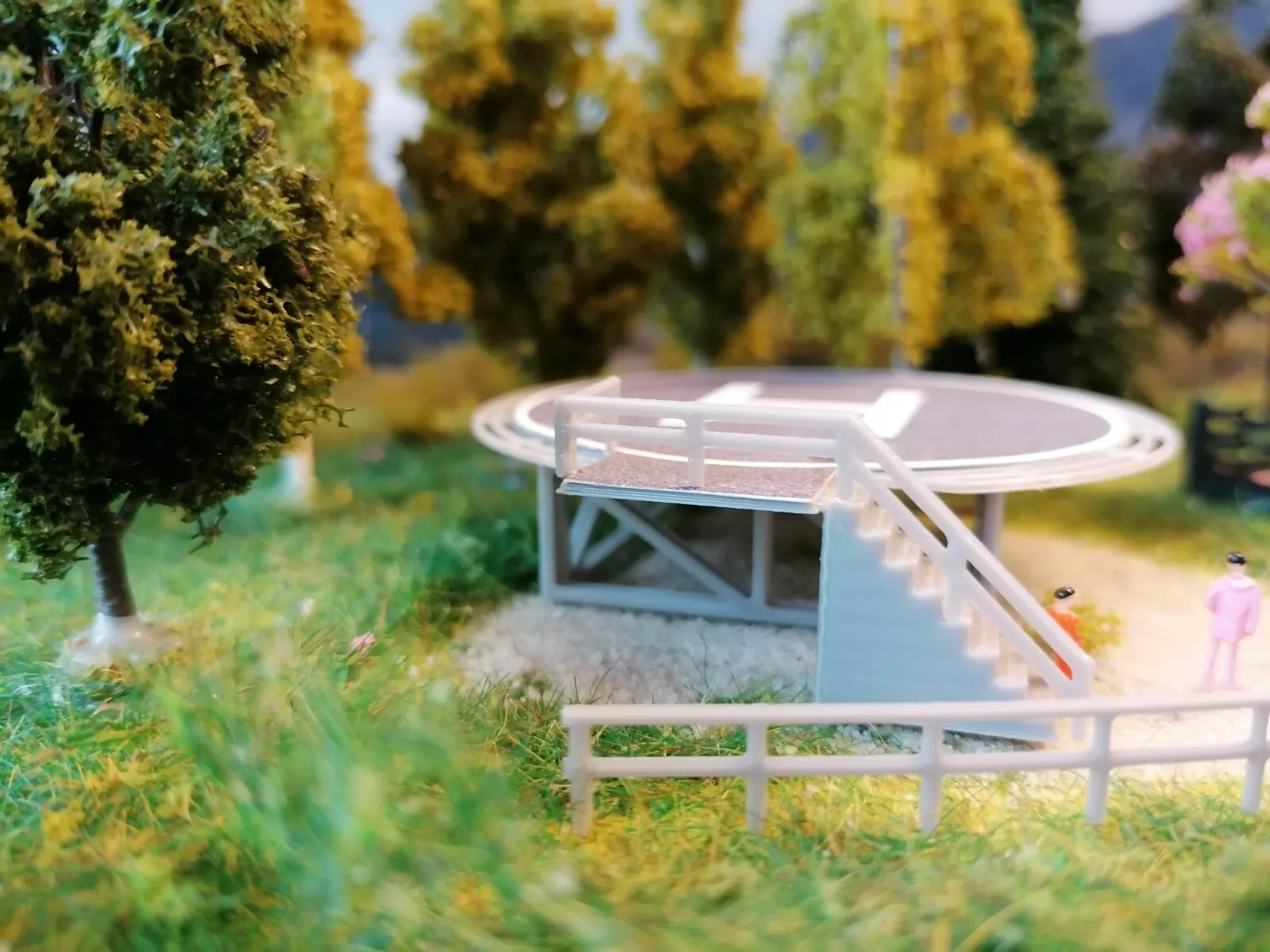 Hubschrauberlandeplatz für Helicopter Landeplatz | Heliport | 1:32 Rennbahnen | Bausatz