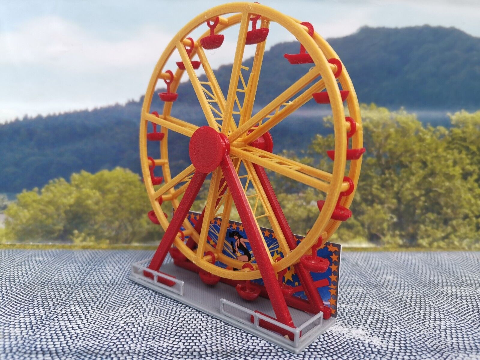 Riesenrad 1:220 | Fahrgeschäft Karussell Bausatz| Standmodell Spur Z |