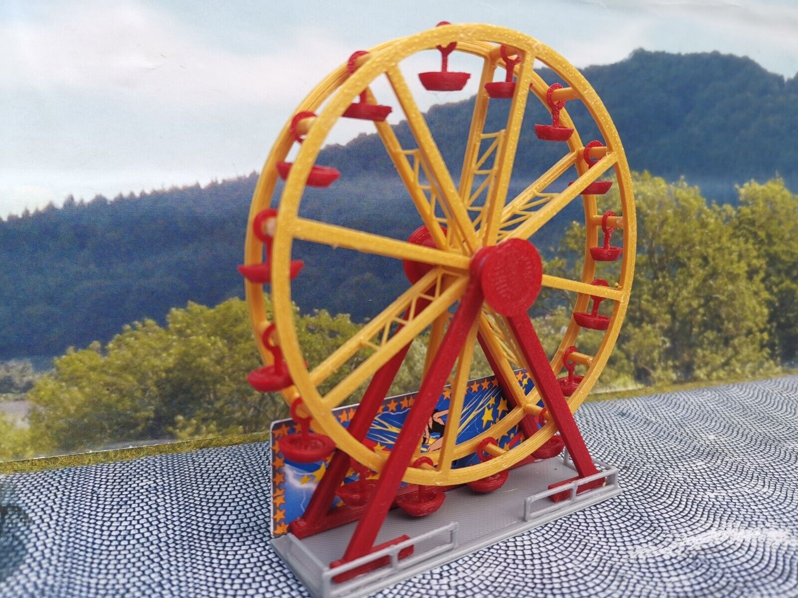 Riesenrad 1:220 | Fahrgeschäft Karussell Bausatz| Standmodell Spur Z |