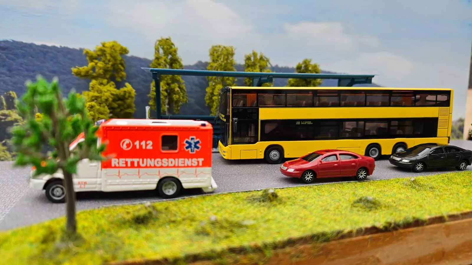Busbahnhof Spur H0 | Haltestelle | 1:87 | Bausatz
