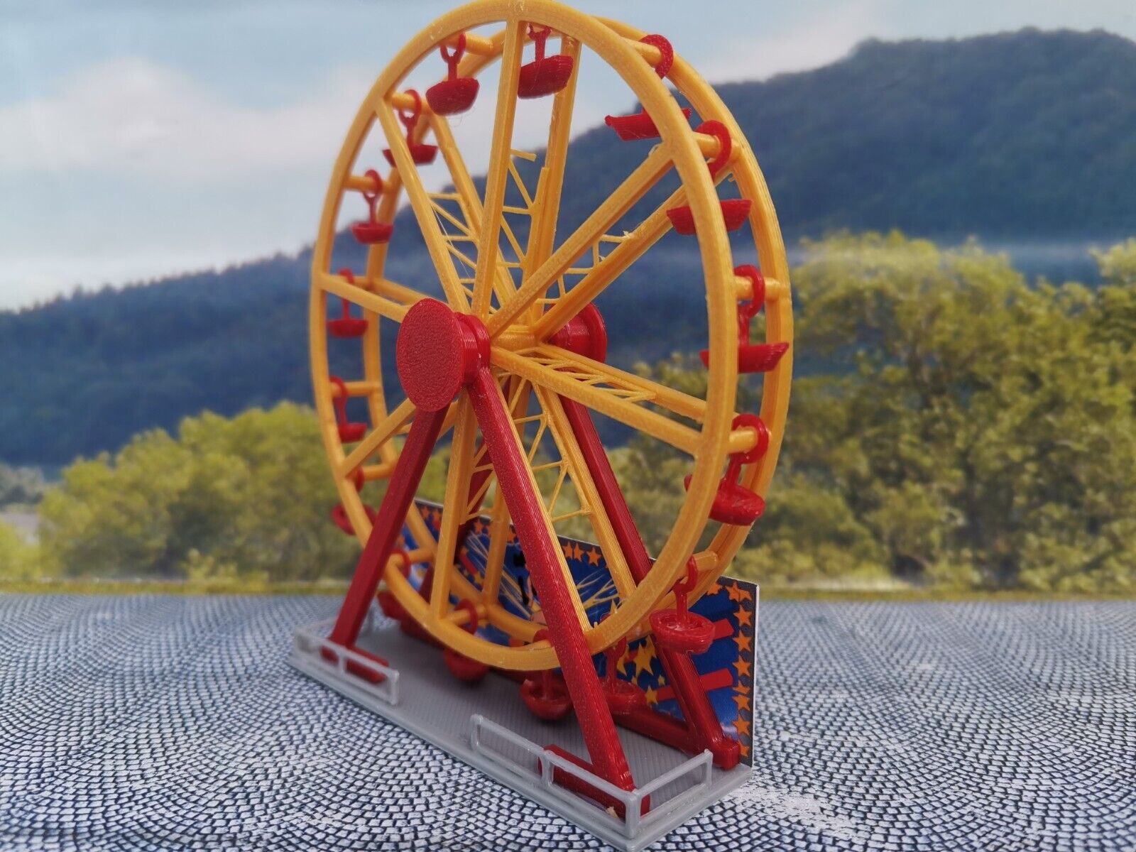 Riesenrad 1:220 | Fahrgeschäft Karussell Bausatz| Standmodell Spur Z |