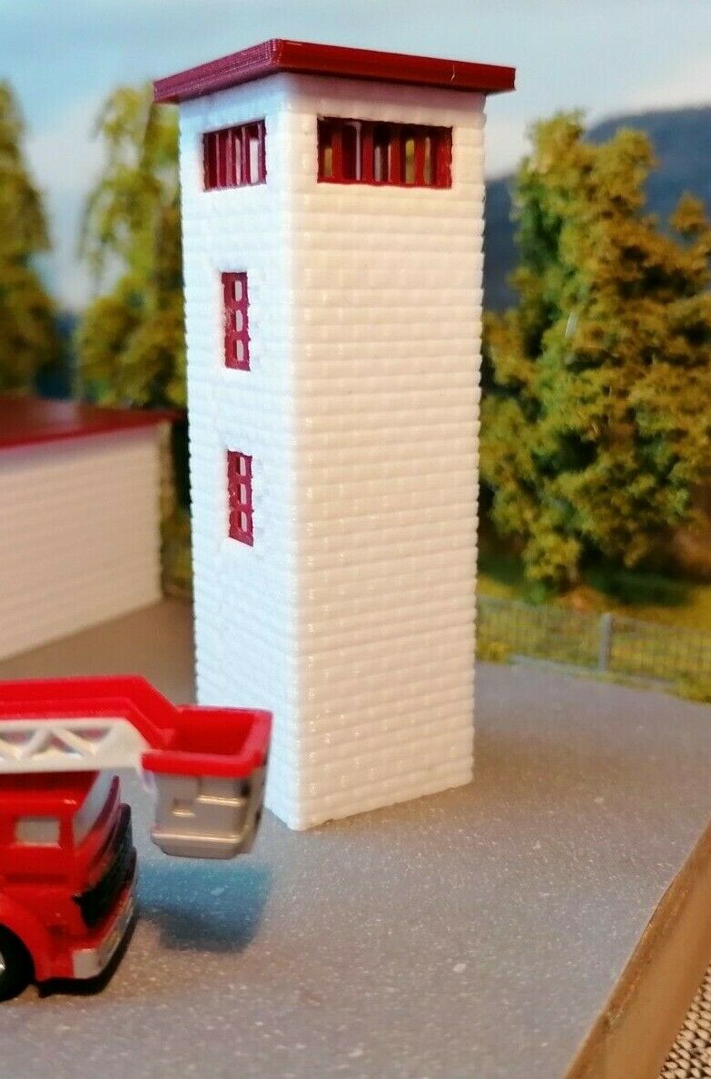 Feuerwehr Schlauchturm Spur Z 1:220