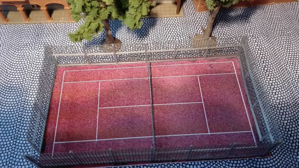 Tennisplatz mit Zaun | Spur N 1:160 | Bausatz