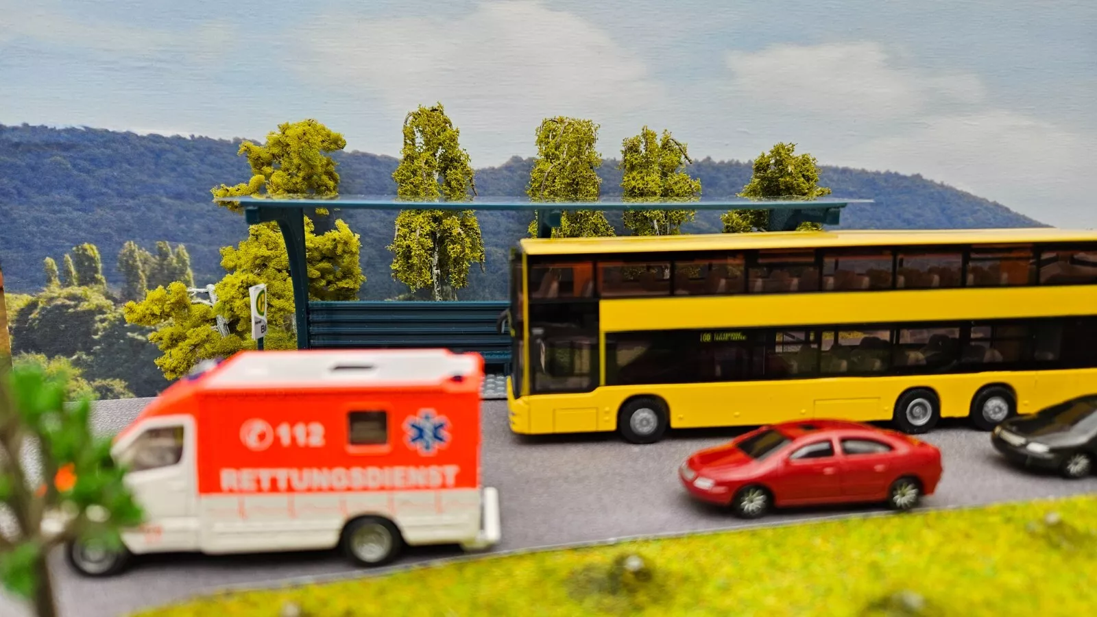 Busbahnhof Spur H0 | Haltestelle | 1:87 | Bausatz